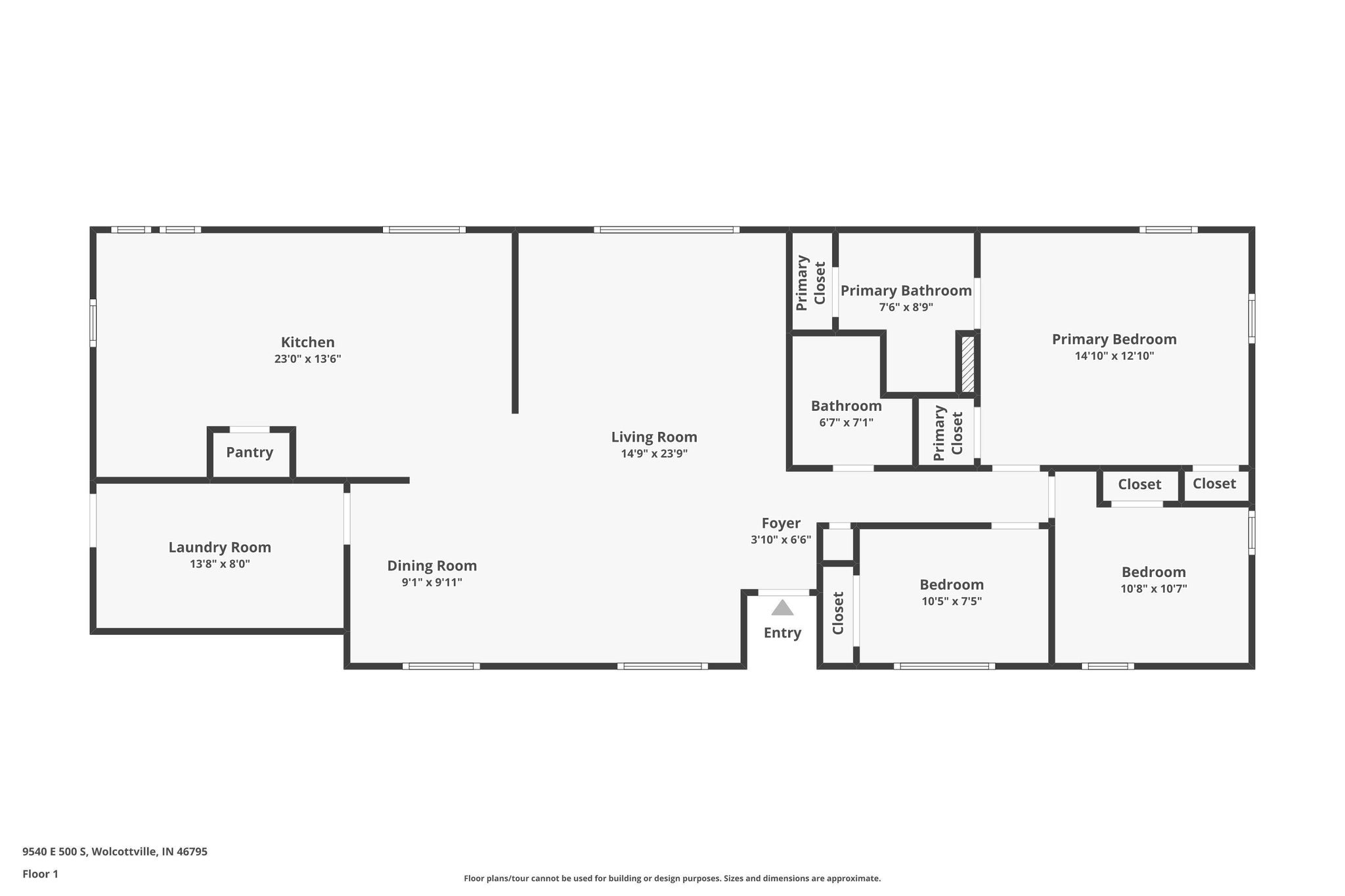 Image of 9540 E 500 South Road