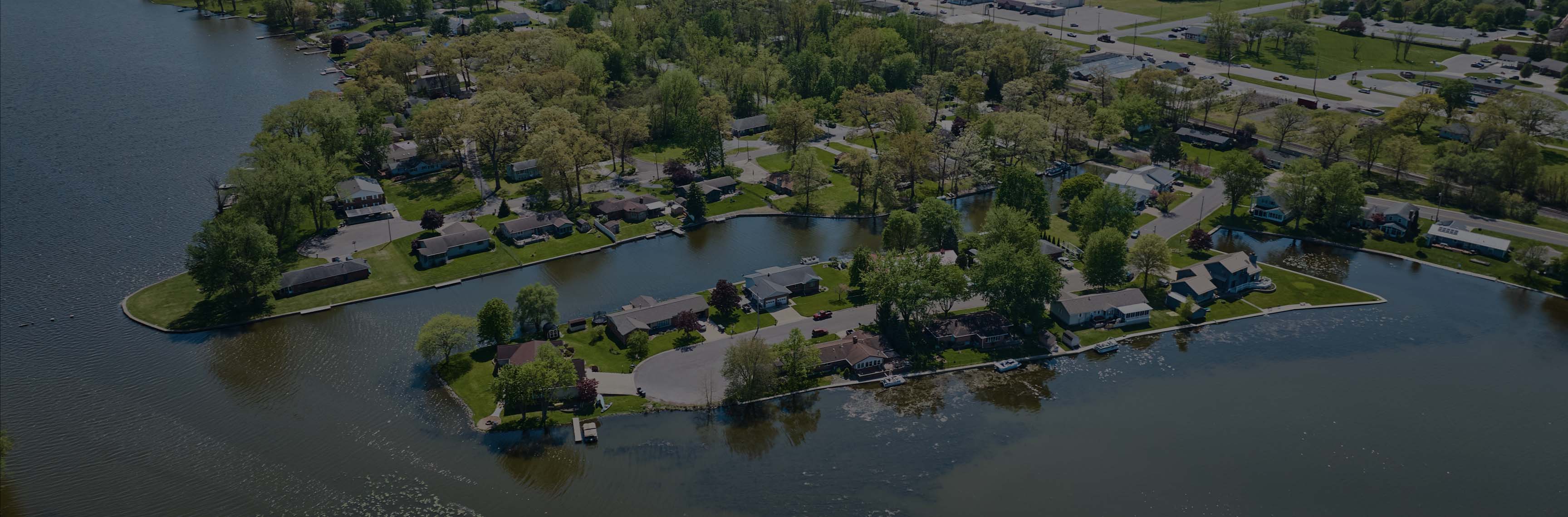 Drone shot of a housing addition.